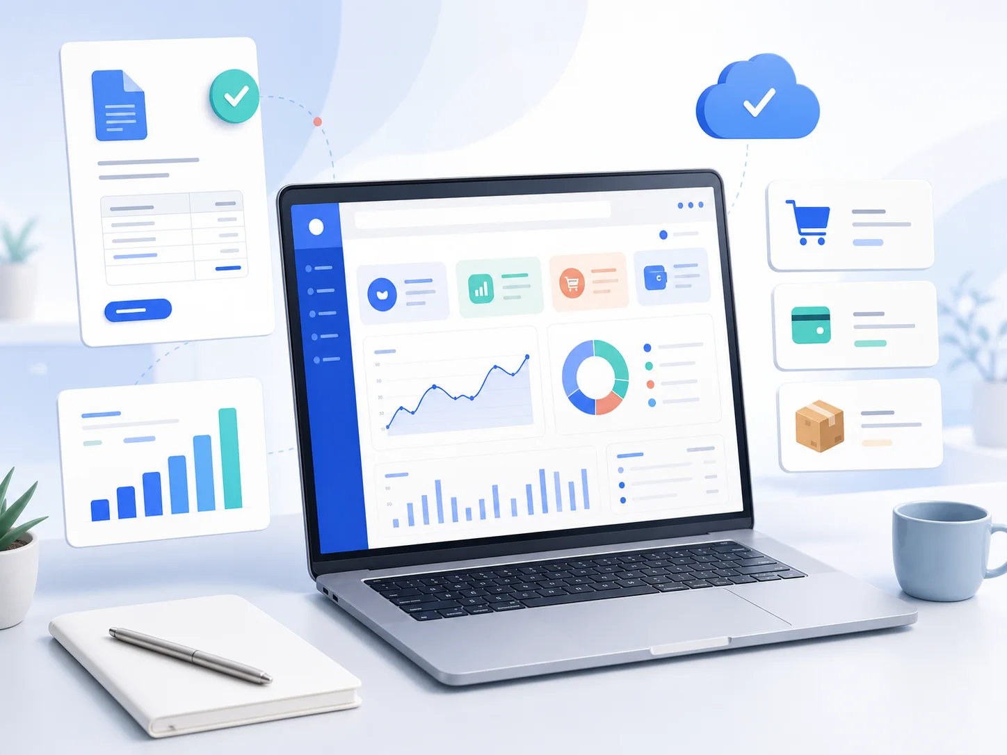 Software de facturación simple con ventas, compras, reportes, stock y gestión desde una notebook